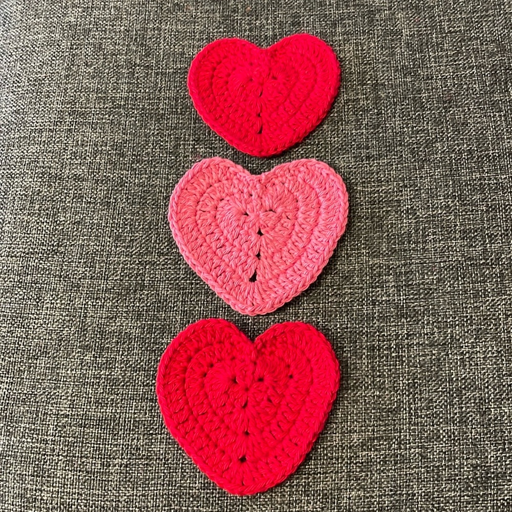 Handmade crochet coaster
